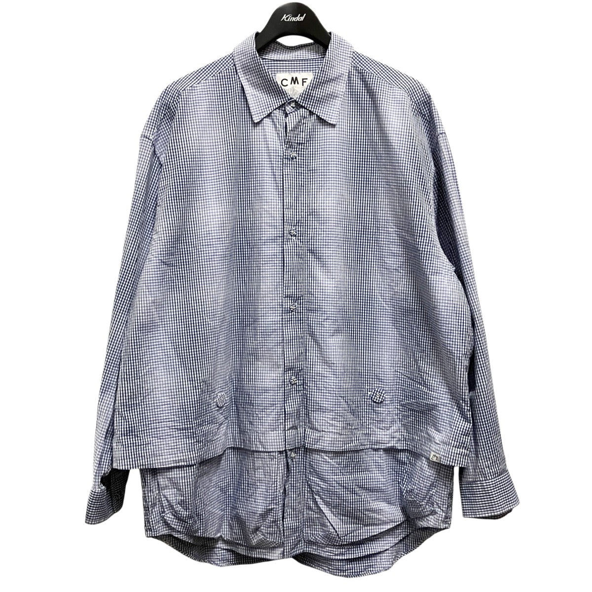NEWS PAPER SHIRTSチェック長袖シャツCMF2301 CS05