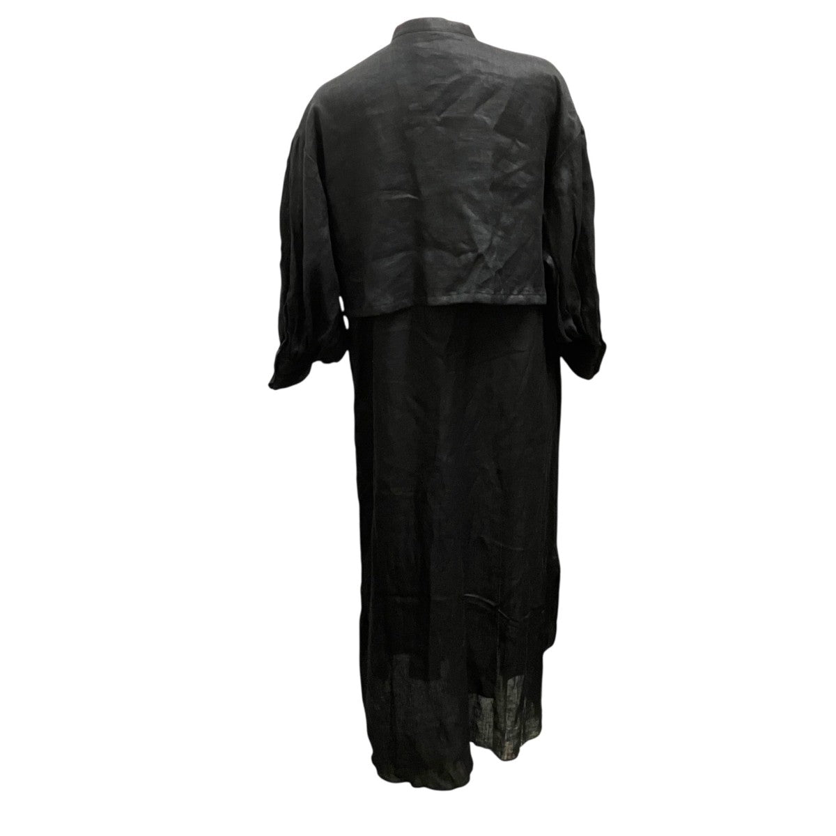 26SSLINEN BALLOON SLEEVE DRESS長袖ワンピース261 16249