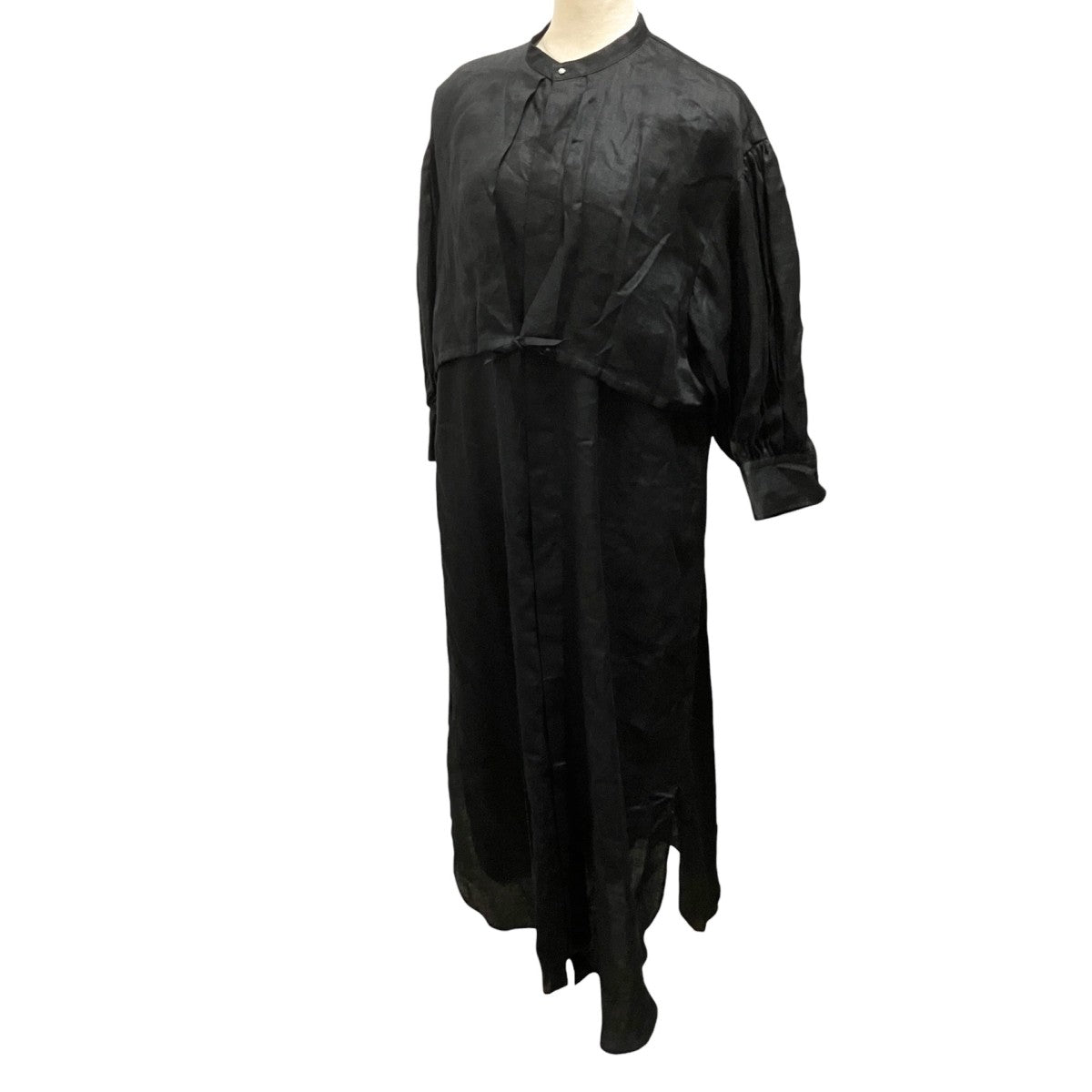 26SSLINEN BALLOON SLEEVE DRESS長袖ワンピース261 16249