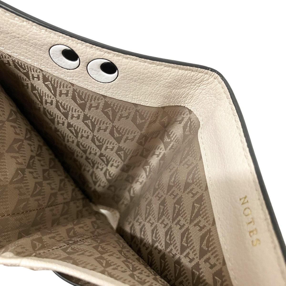 Peeping Eyes スモール・ダブルジップ・ウォレット2つ折り財布
