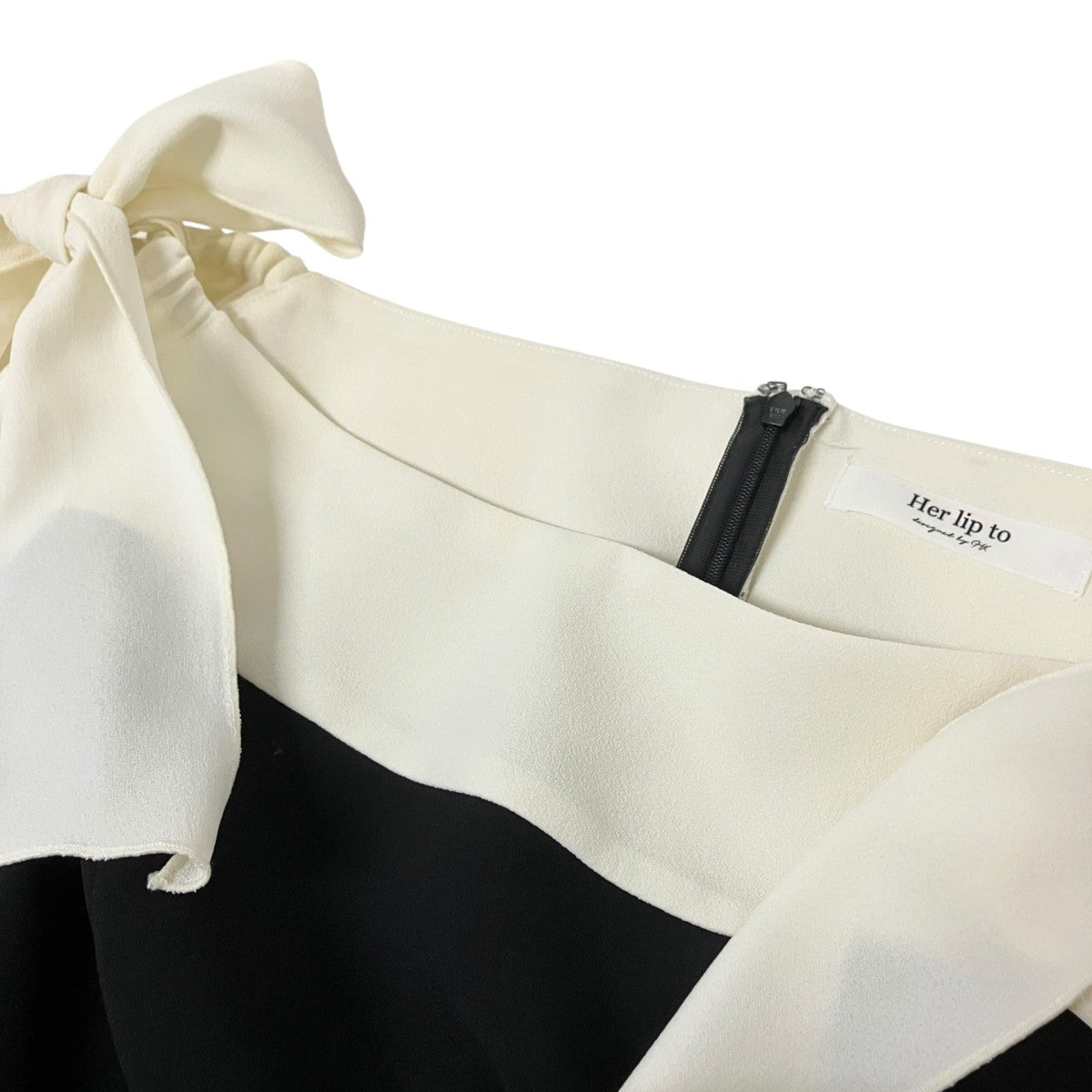 Two-Tone Ribbon Romperオールインワン1242305163