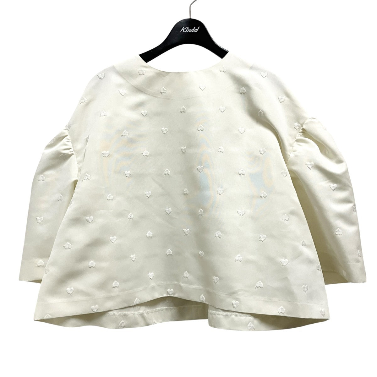 ハート刺繍ブラウスLIT25SS BL 001