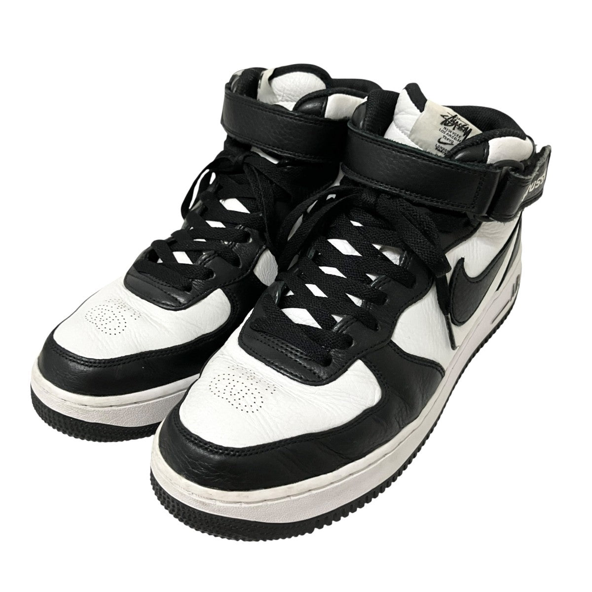 NIKE×stussy AIR FORCE 1 07 MID SPハイカットスニーカーDJ7840 002 古着・中古-1枚目のアイテム画像