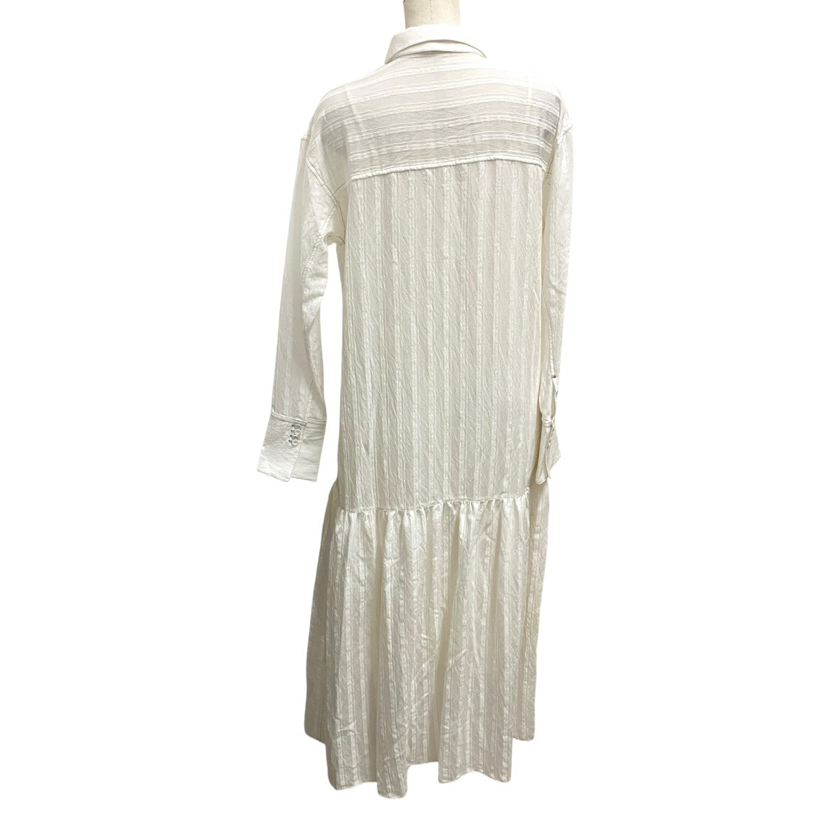 Sheerstripe Shirts Dressシャツワンピース12120311