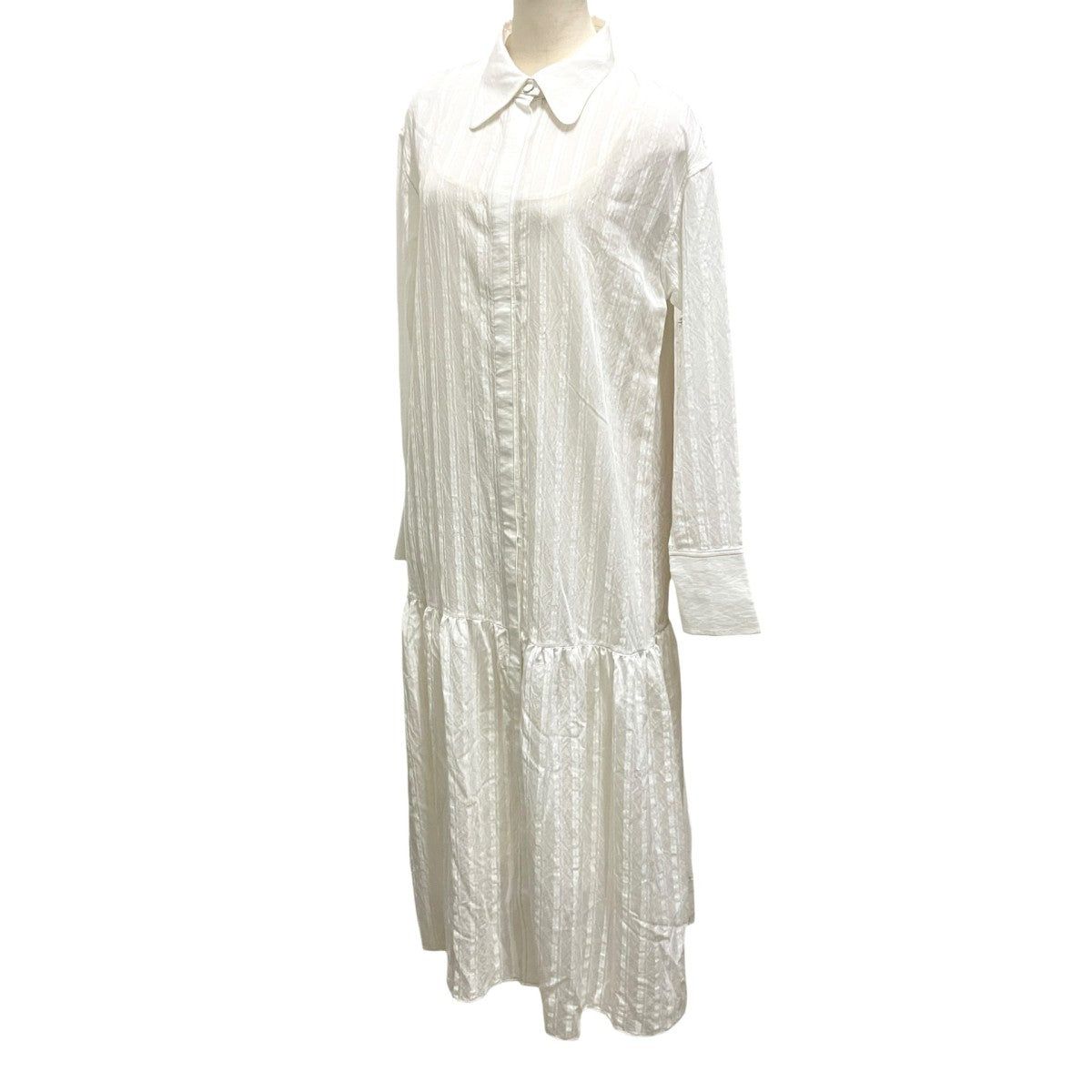 Sheerstripe Shirts Dressシャツワンピース12120311