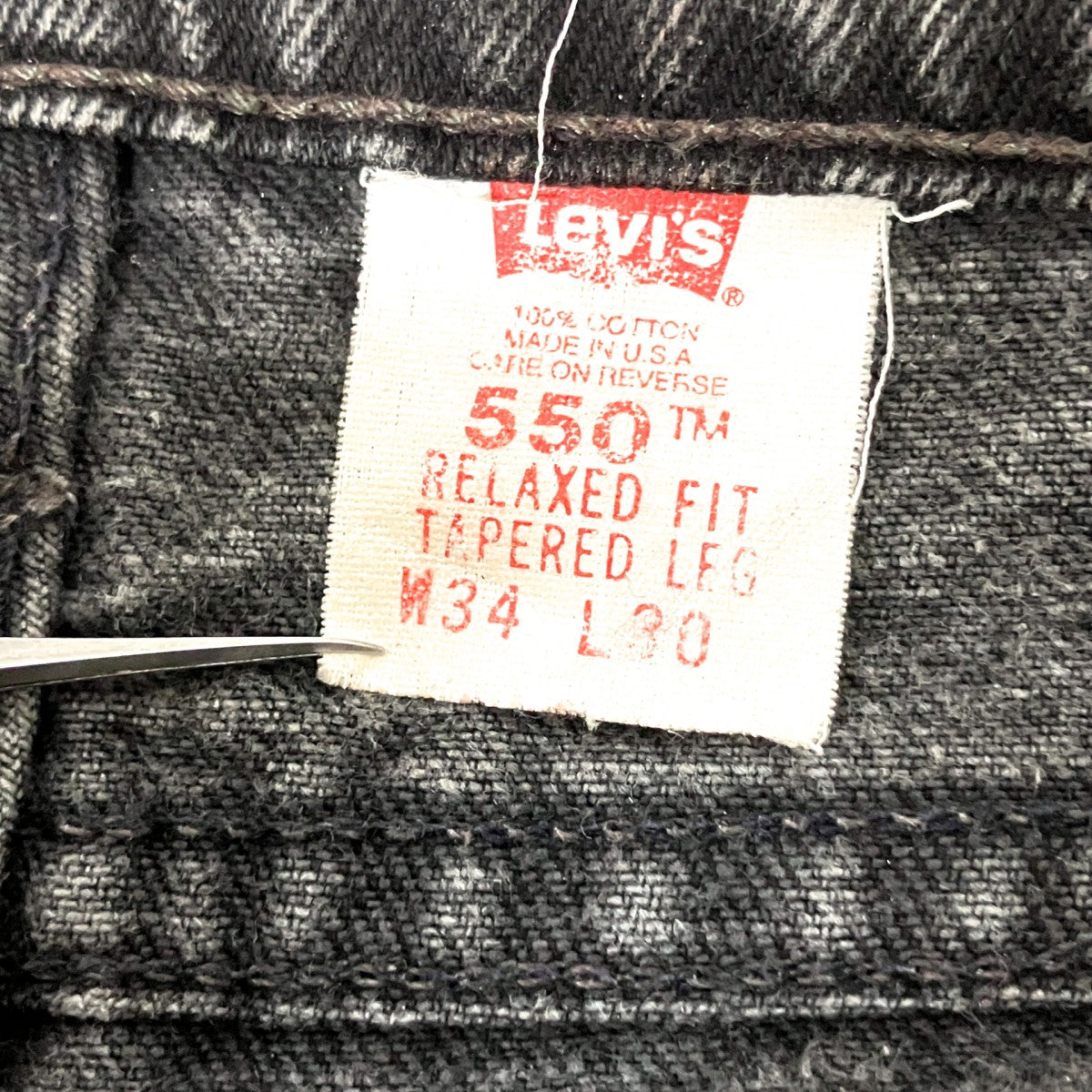 LEVI’S 89年デニムパンツ550 0260 古着・中古-5枚目のアイテム画像