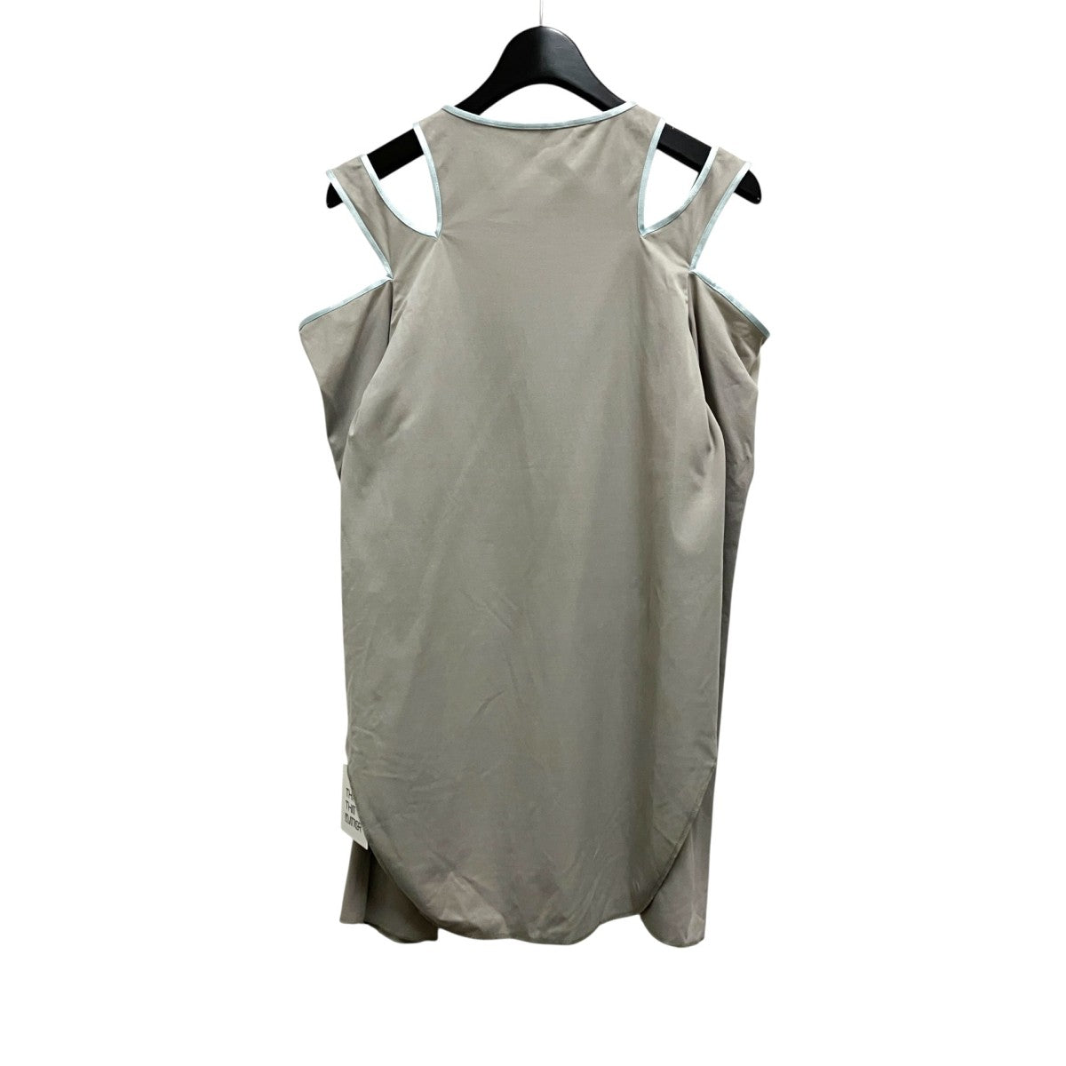 FIBRIL SATIN JERSEY NOTCH DESIGN TOPSオフショルデザインカットソー0586TM0589P