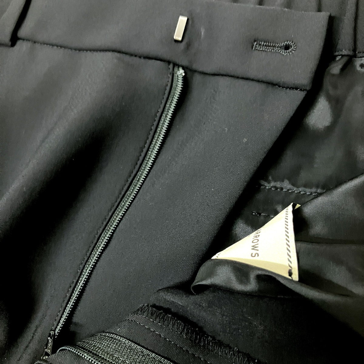 UNITED ARROWS ポリエステル 2タック ワイドパンツ1514 199 5332 古着・中古-4枚目のアイテム画像