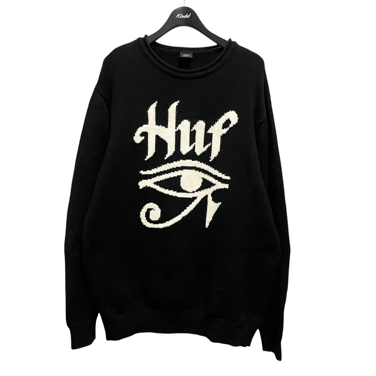 HUF HORUS JACQUARD SWEATERロゴニット 古着・中古-1枚目のアイテム画像