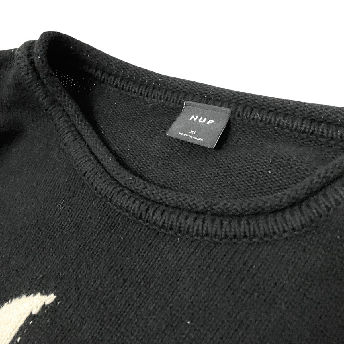 HUF HORUS JACQUARD SWEATERロゴニット 古着・中古-3枚目のアイテム画像