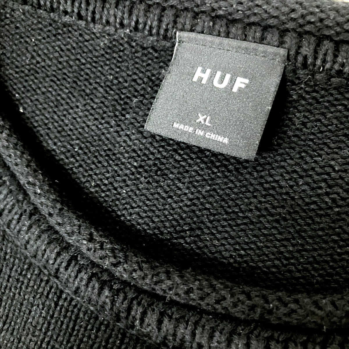 HUF HORUS JACQUARD SWEATERロゴニット 古着・中古-4枚目のアイテム画像