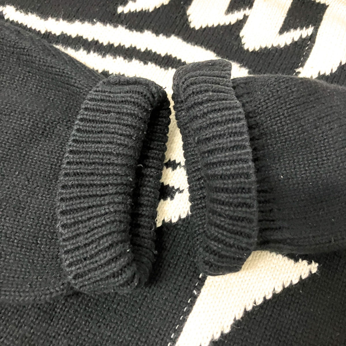 HUF HORUS JACQUARD SWEATERロゴニット 古着・中古-6枚目のアイテム画像