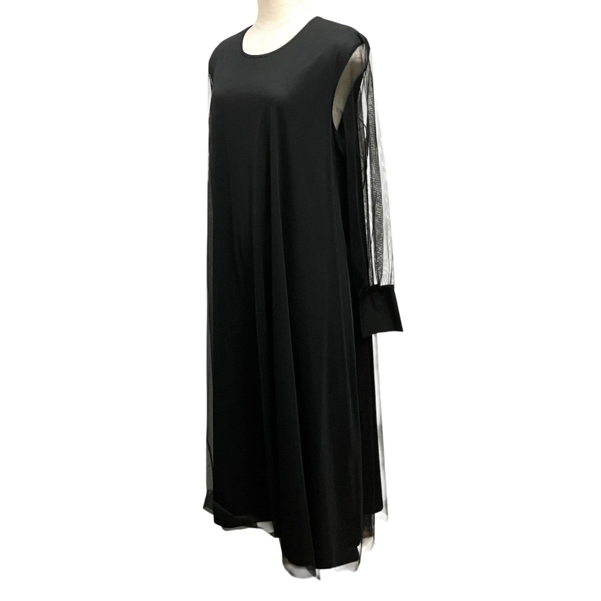 ITEMS URBAN RESEARCH チュールレイヤードロングスリーブワンピースIT44 26A001 古着・中古-3枚目のアイテム画像