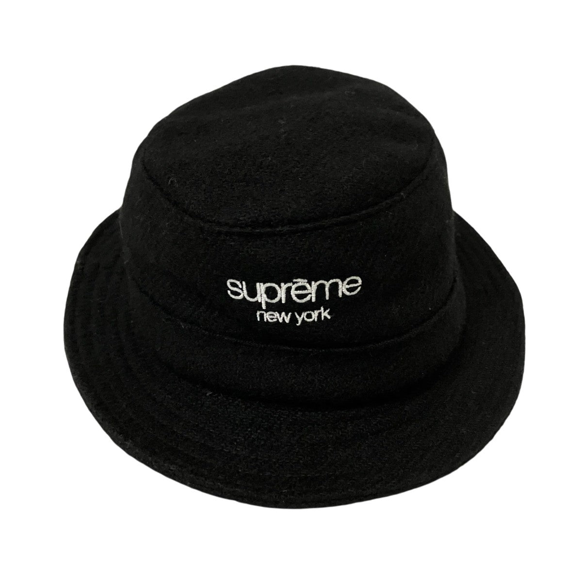 Supreme×Harris Tweed Classic Logo Terry Crusherバケットハット 古着・中古-1枚目のアイテム画像