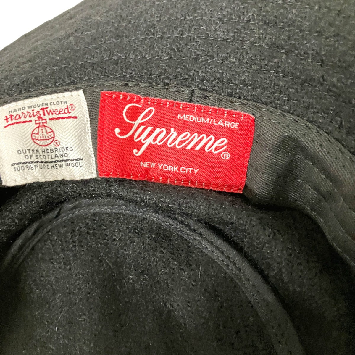 Supreme×Harris Tweed Classic Logo Terry Crusherバケットハット 古着・中古-6枚目のアイテム画像