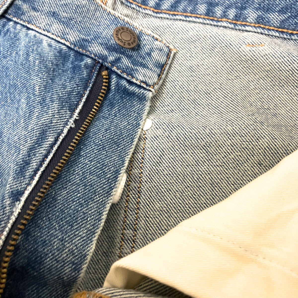 Paisley Studded Double Knee Painter Pantデニムパンツ