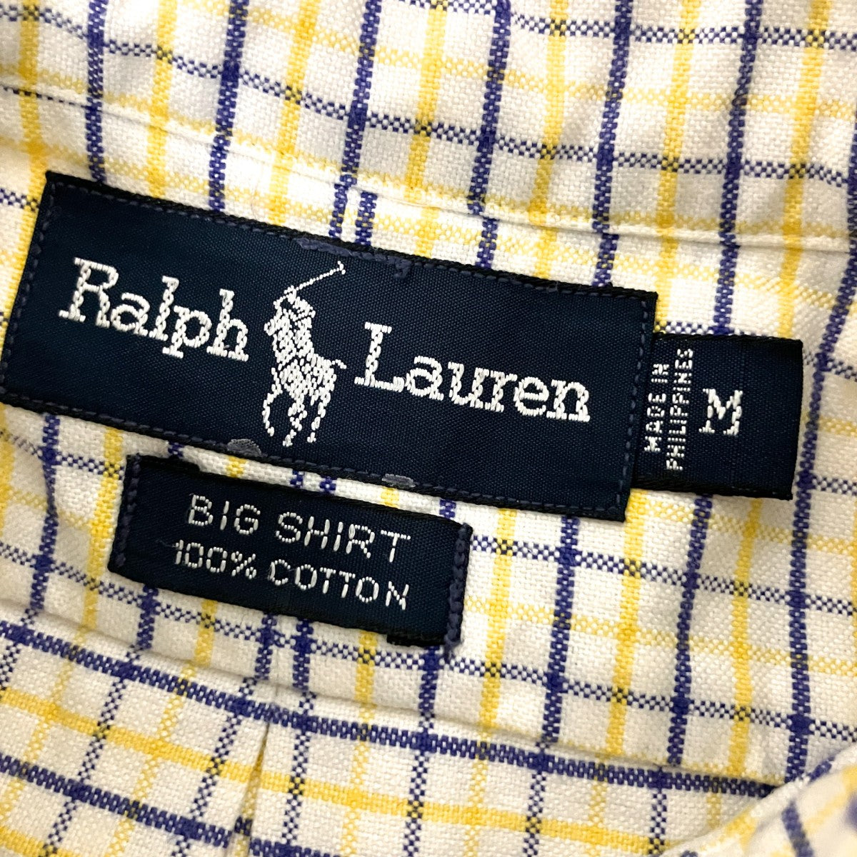 BIG SHIRTチェック半袖シャツ