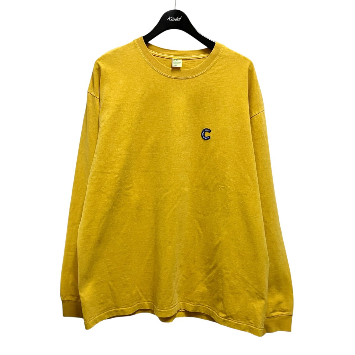 L／S PIGMENT C PATCH TEEピグメント加工カットソー