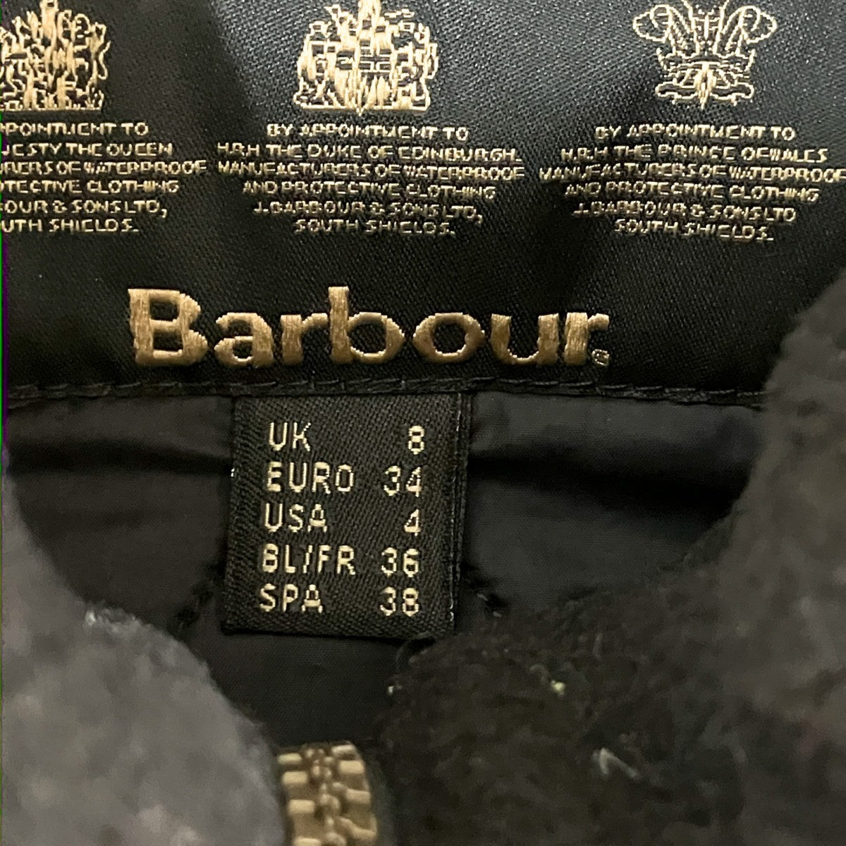 Barbour 中綿ジャケットL1801 古着・中古-5枚目のアイテム画像