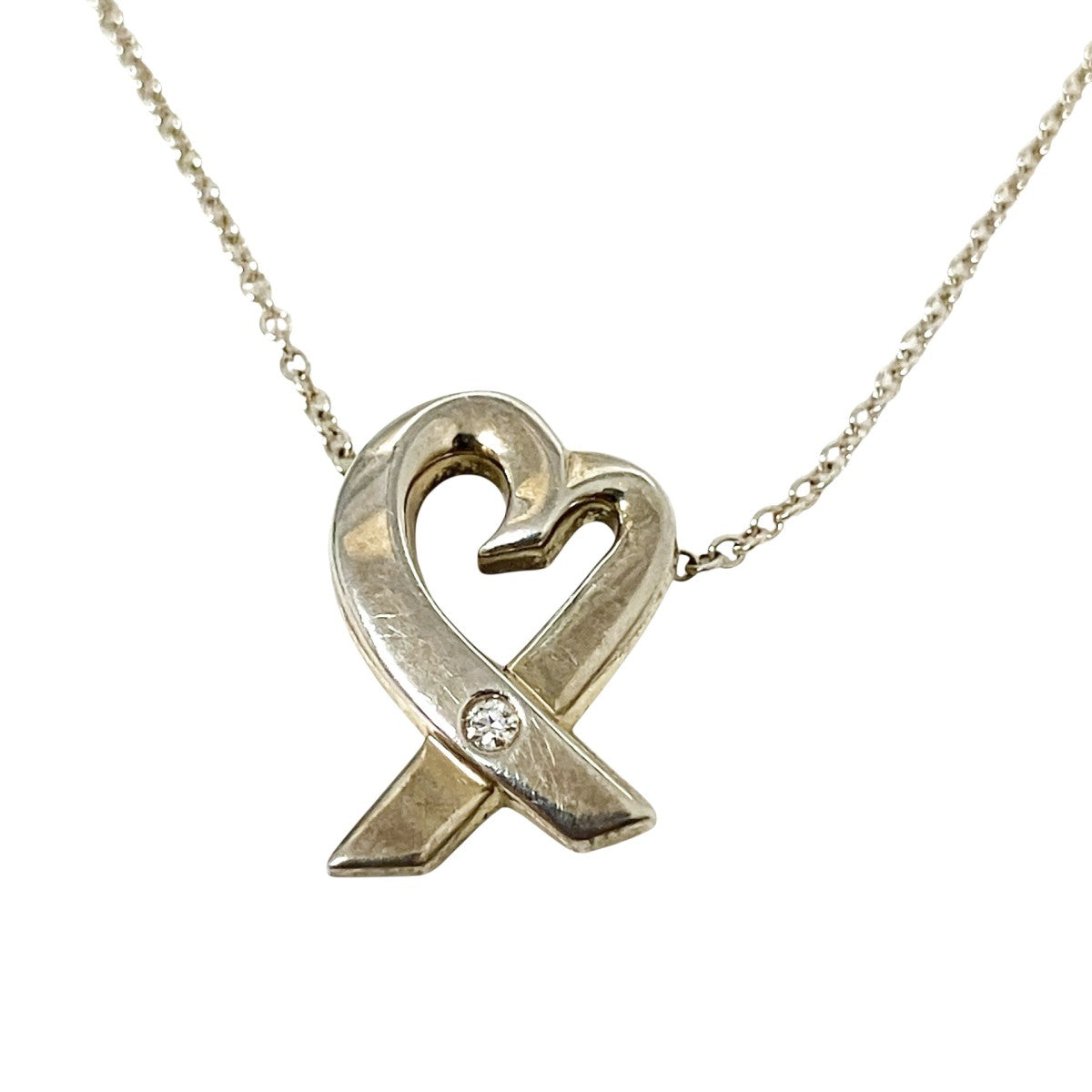 Tiffany ＆ Co．(ティファニー) ラビング ハート1Pダイヤネックレス