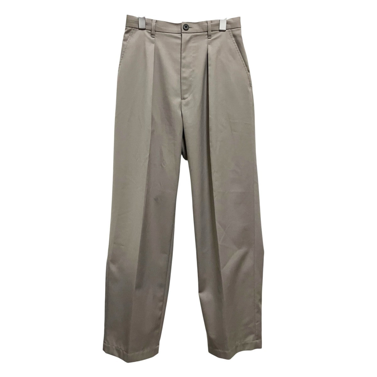 NISHIKAWA KEORI Wool Mix Gabardine Prime Wide One-Tuck Wide Pantsワイドパンツ11241461217