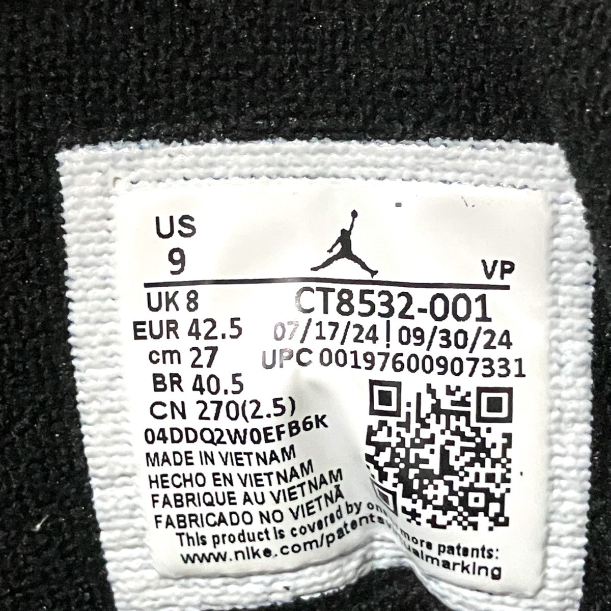 Air Jordan 3 RetroスニーカーCT8532 001