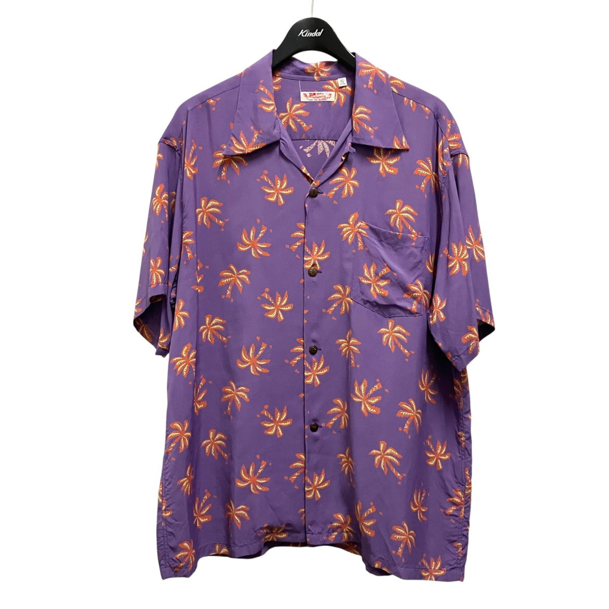 RAYON HAWAIIAN SHIRT  SCATTERED PALMTREEアロハシャツSS39427