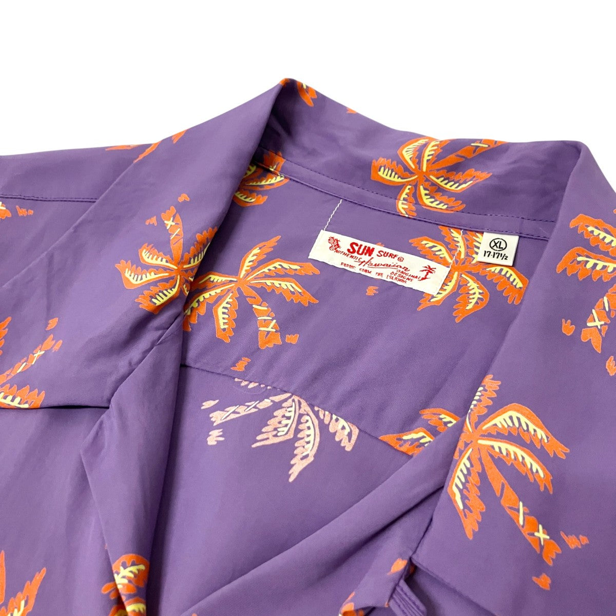 RAYON HAWAIIAN SHIRT  SCATTERED PALMTREEアロハシャツSS39427