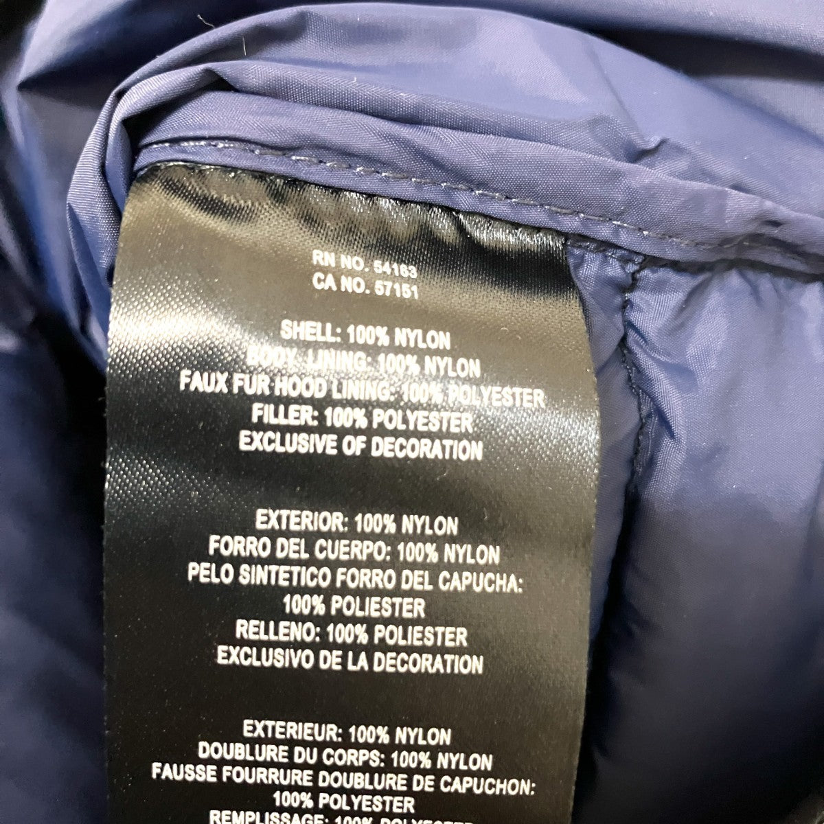 TOMMY HILFIGER 中綿ジャケット 古着・中古-5枚目のアイテム画像