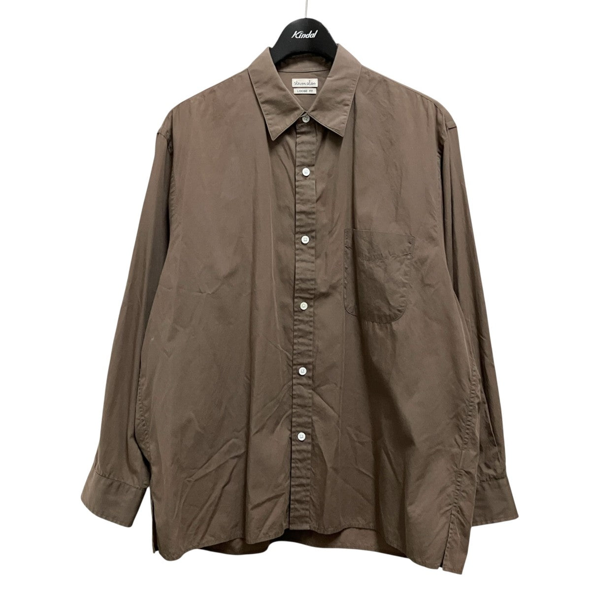DRAPE TRIPLE-STICH CAMP COLLAR SHIRTシルク混長袖シャツ8111 149 0846