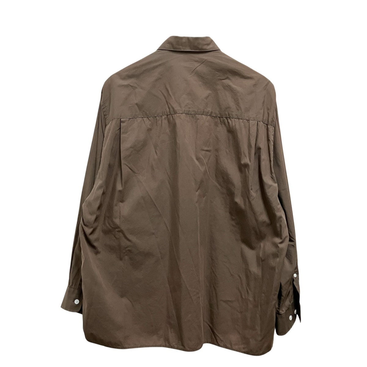 DRAPE TRIPLE-STICH CAMP COLLAR SHIRTシルク混長袖シャツ8111 149 0846