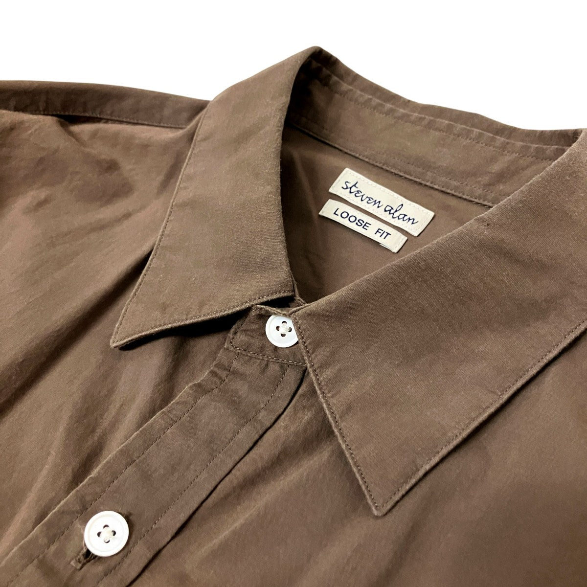 DRAPE TRIPLE-STICH CAMP COLLAR SHIRTシルク混長袖シャツ8111 149 0846