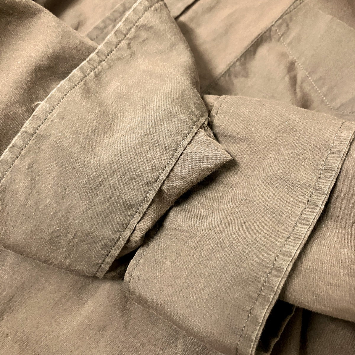 DRAPE TRIPLE-STICH CAMP COLLAR SHIRTシルク混長袖シャツ8111 149 0846