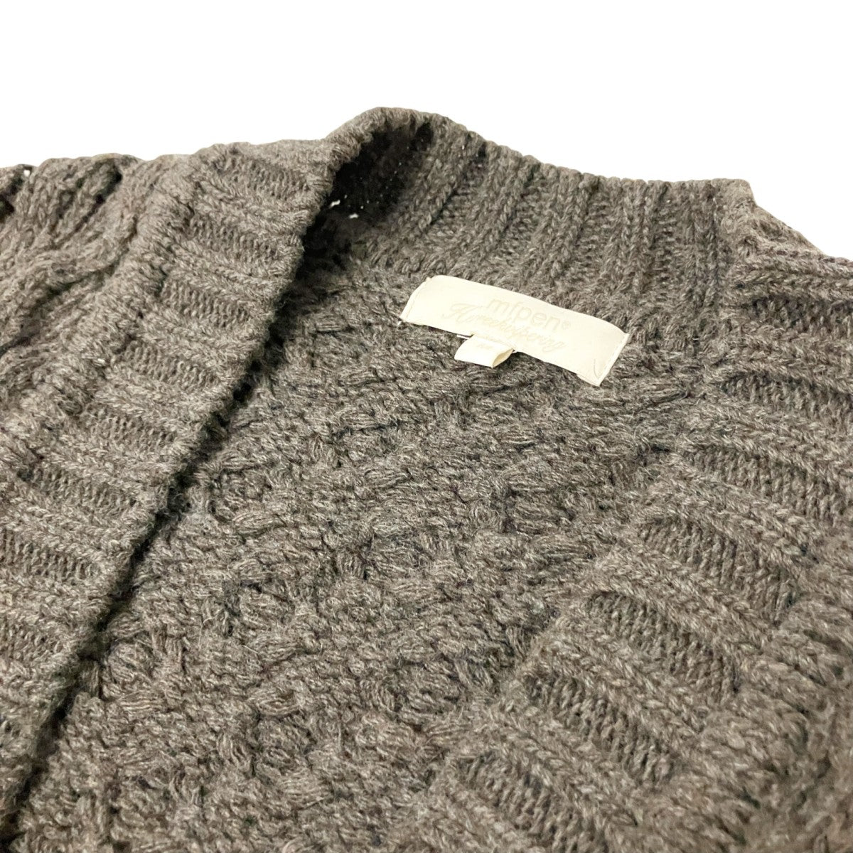 Fence CardiganVネックカーディガンAW22 09 003