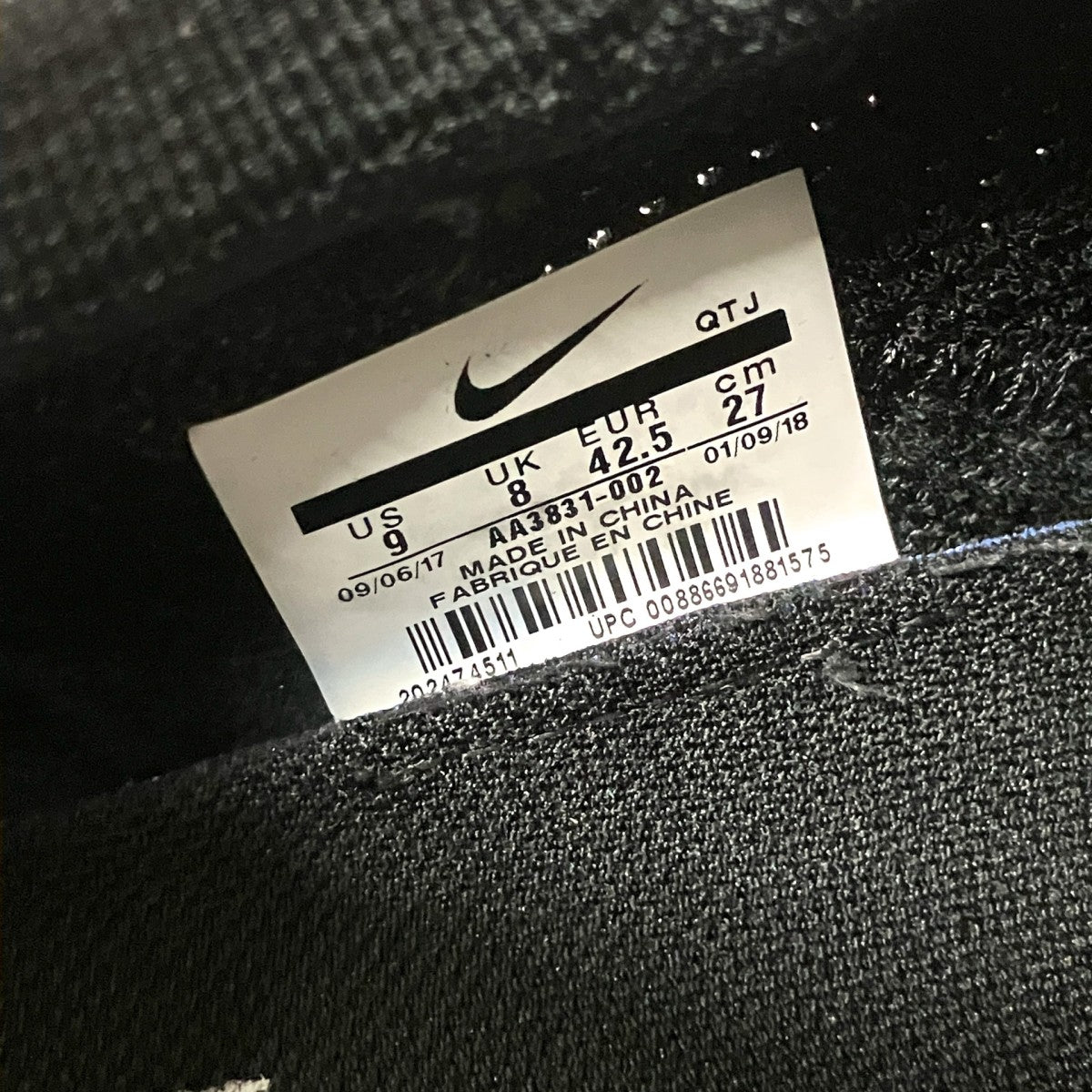 THE 10 NIKE AIR VAPORMAX FKスニーカーAA3831 002