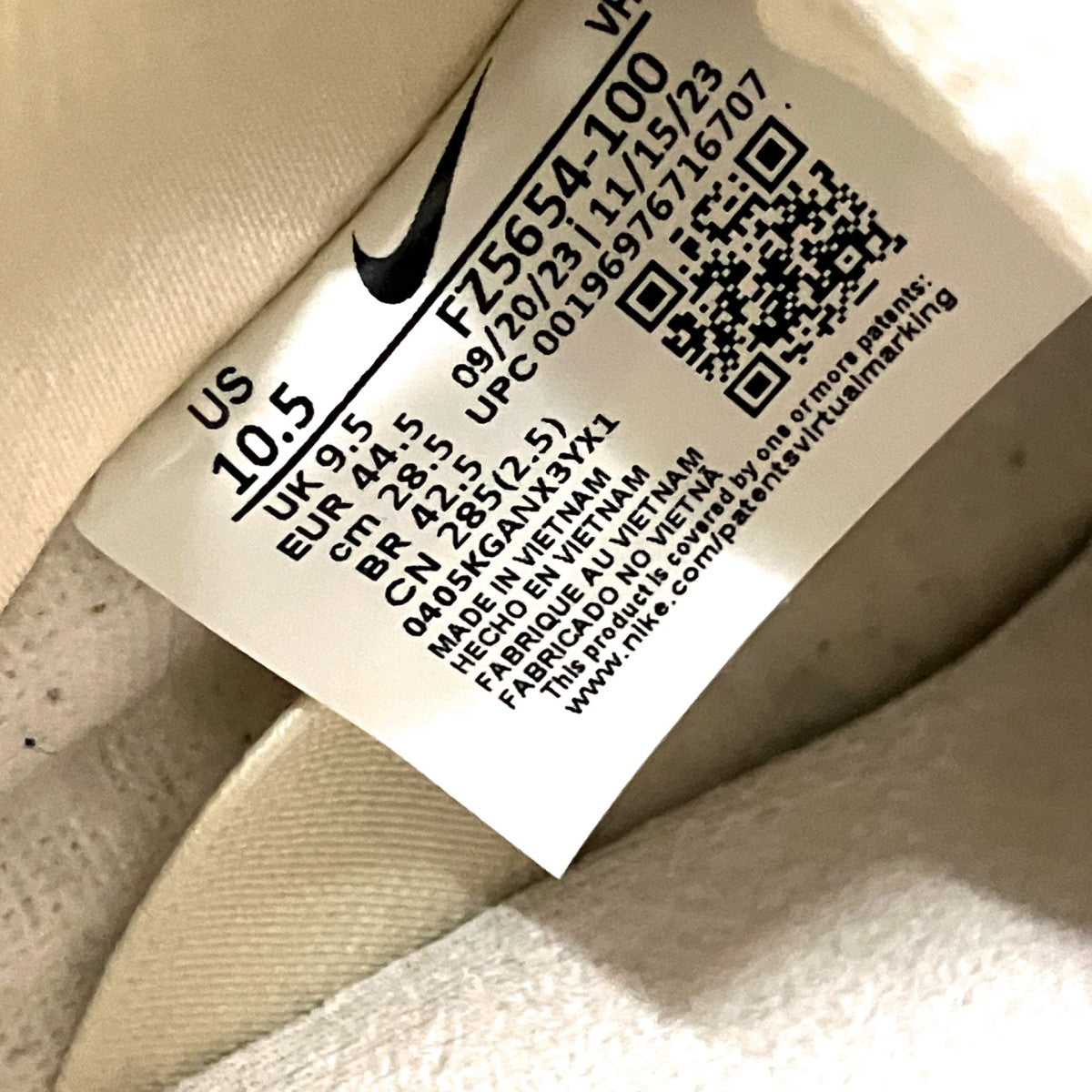 NIKE SB SB DUNK LOW PREMIUMスニーカーFZ5654 100 古着・中古-6枚目のアイテム画像