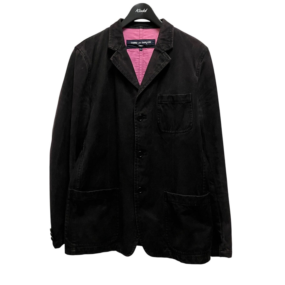COMME des GARCONS HOMME 製品染加工テーラードジャケットHO J020 古着・中古-1枚目のアイテム画像