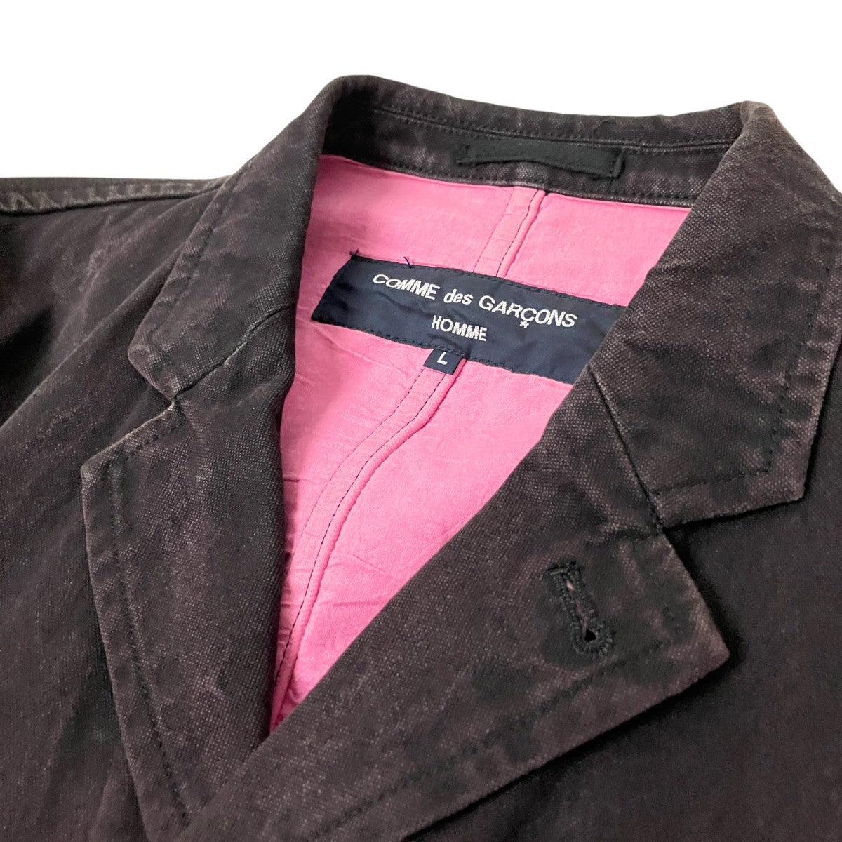 COMME des GARCONS HOMME 製品染加工テーラードジャケットHO J020 古着・中古-3枚目のアイテム画像