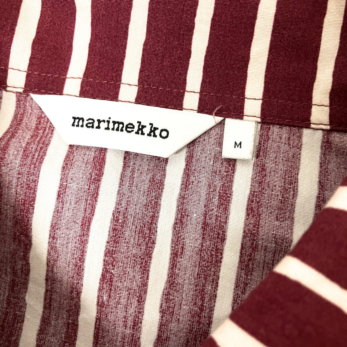 marimekko ストライプシャツ52234 5 92415 古着・中古-4枚目のアイテム画像