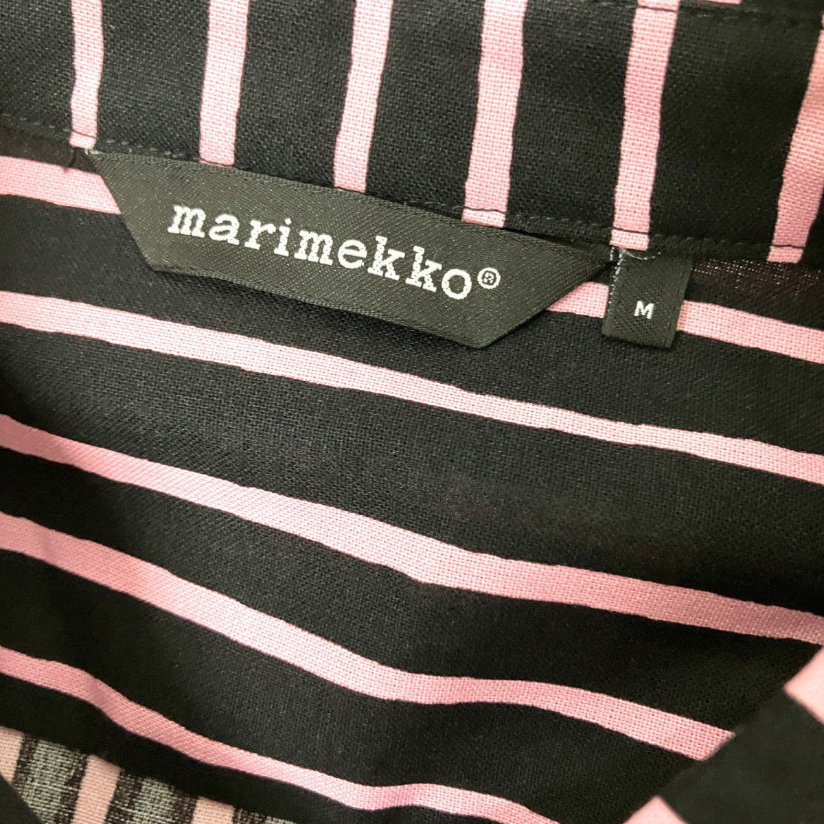 marimekko JOKAMIESストライプシャツ043096/161535 古着・中古-4枚目のアイテム画像