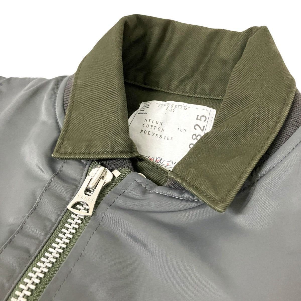 sacai Nylon Twill Mix Blousonレイヤードジャケット22 02825M 古着・中古-3枚目のアイテム画像