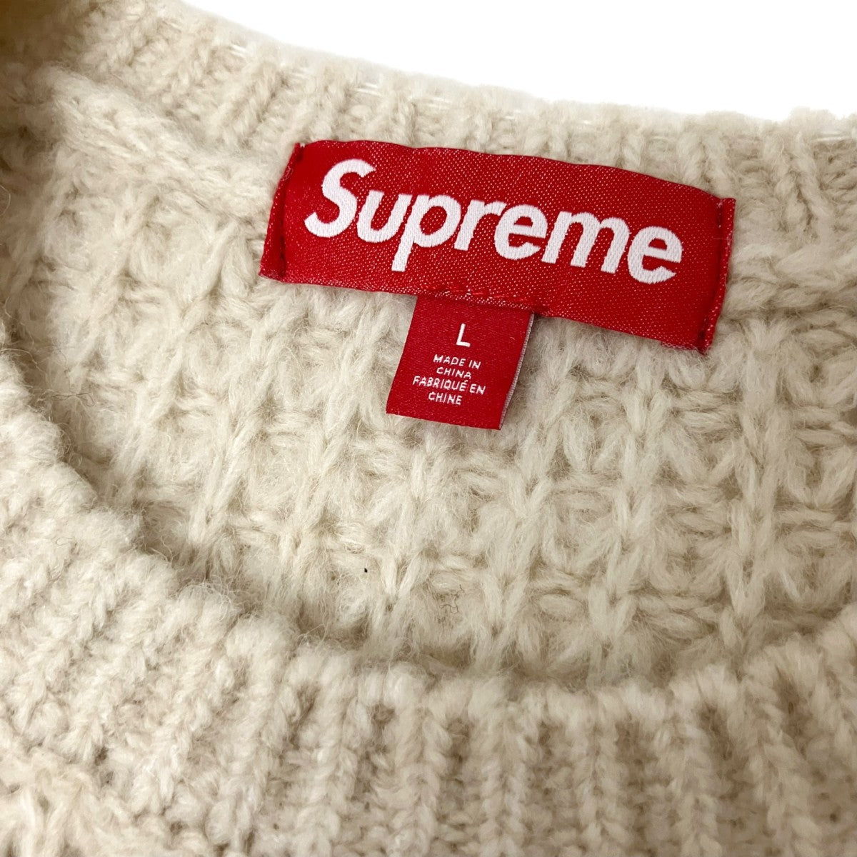 Small Box Waffle Sweaterワッフルニット