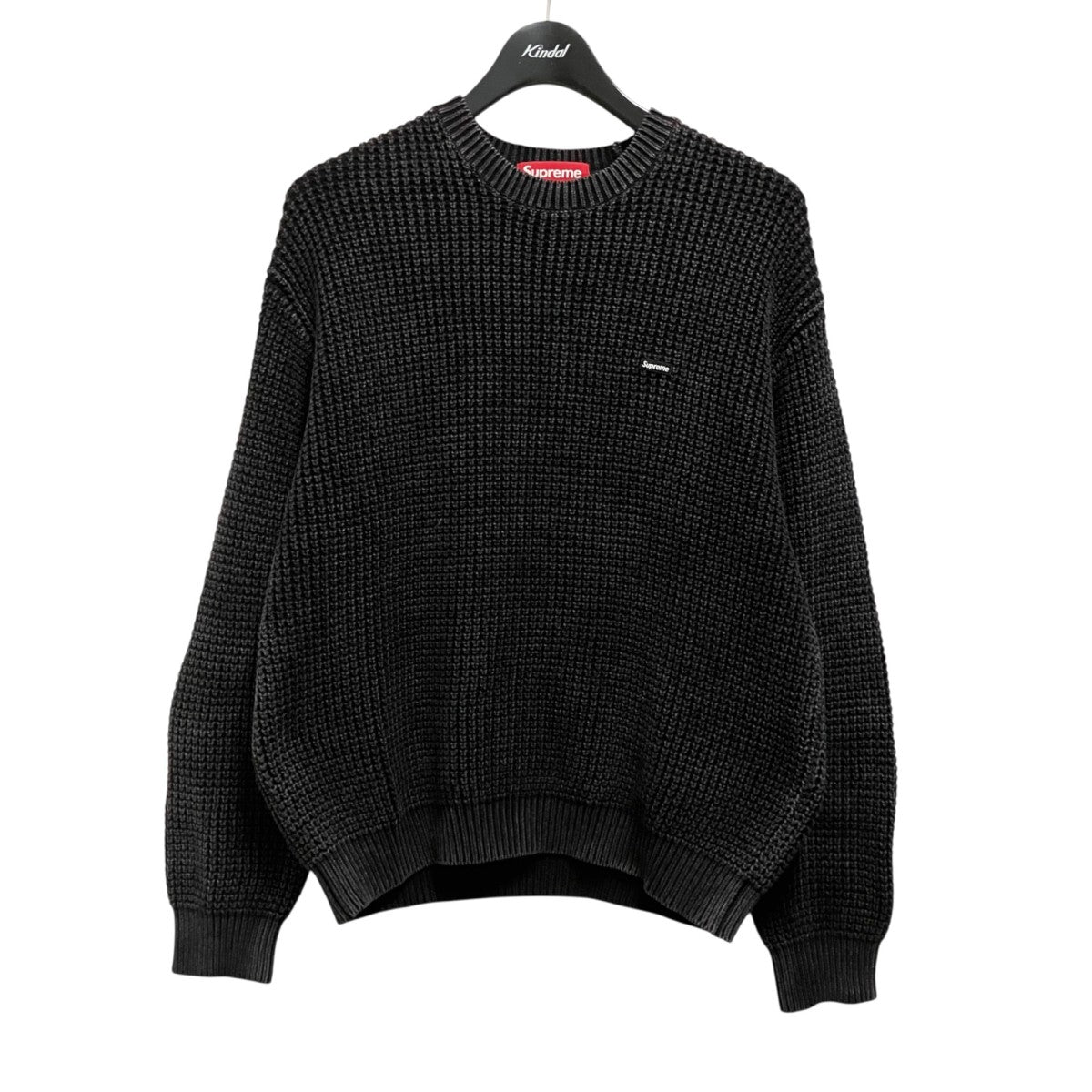Washed Small Box Waffleコットンニット