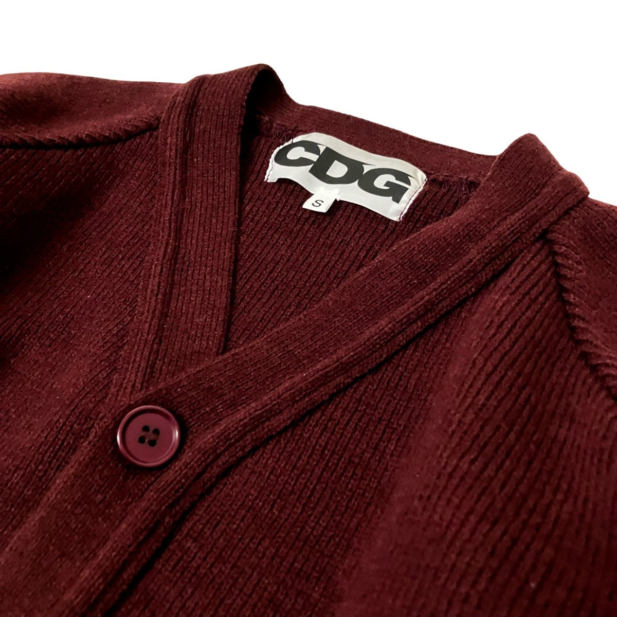 CLASSIC CARDIGAN ／ CDG EMBLEMニットカーディガンSZ N011