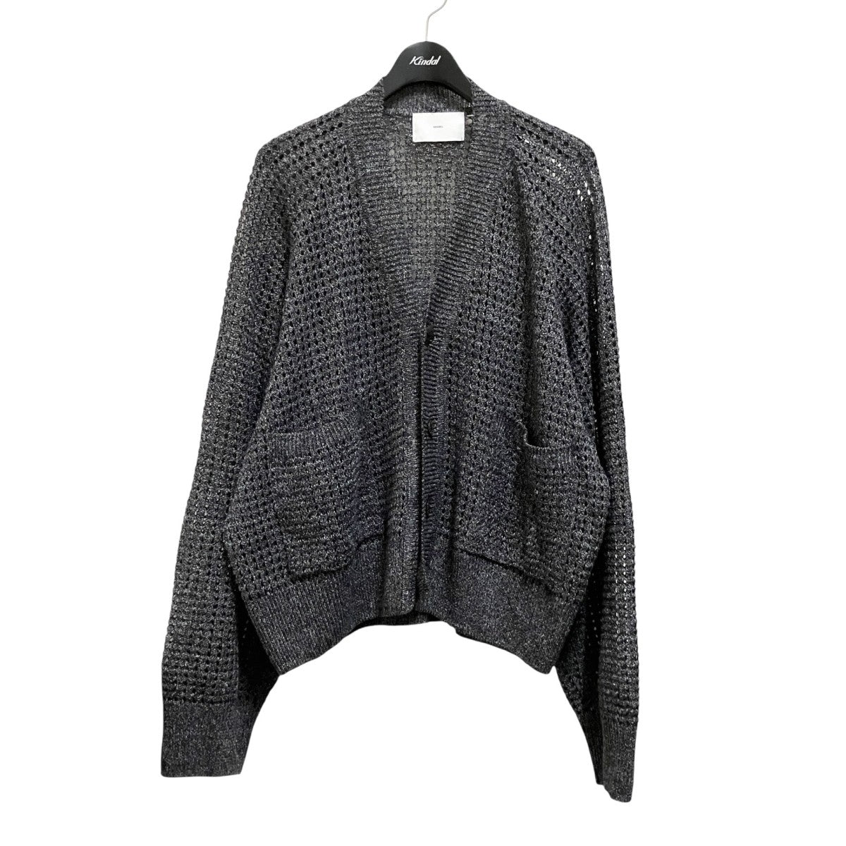MOCK TWISTED YERN KNIT CARDIGANメッシュニットカーディガン2541000604