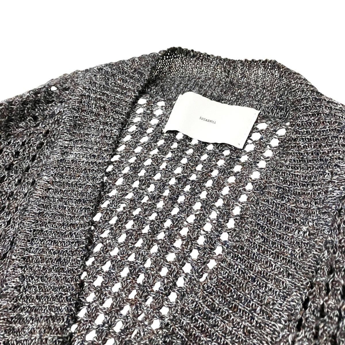MOCK TWISTED YERN KNIT CARDIGANメッシュニットカーディガン2541000604