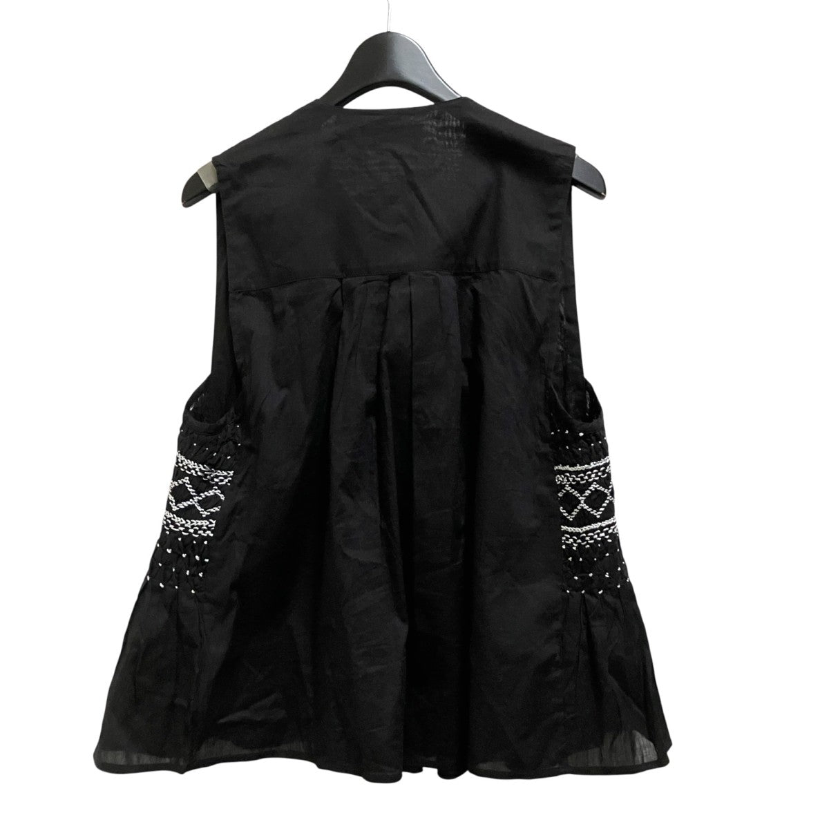コットンボイル シルバー刺繍ジレ2528 068