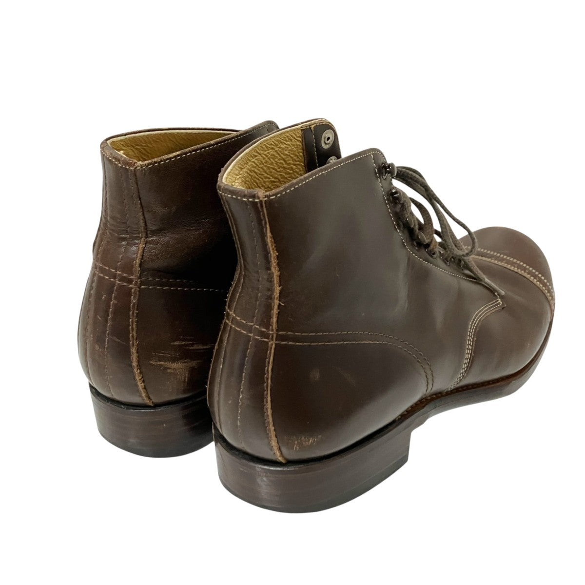 Cushman 30’sストレートチップワークブーツレースアップシューズ29917 古着・中古-5枚目のアイテム画像