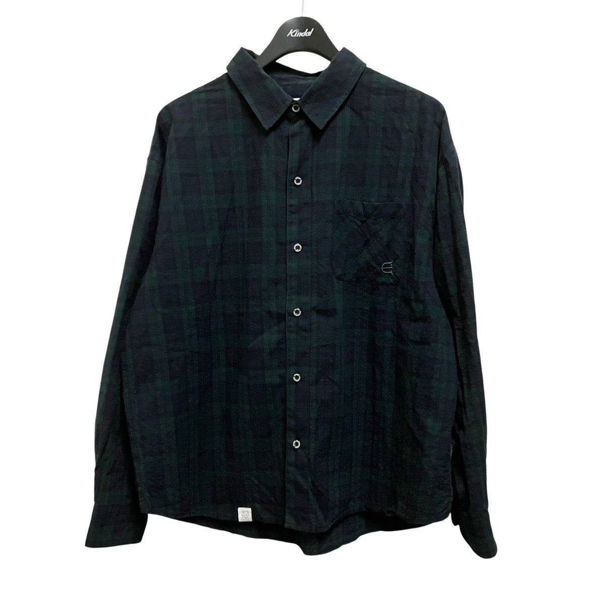 SEERSUCKER PLAID L／S SHIRTチェックシャツ24SS S01