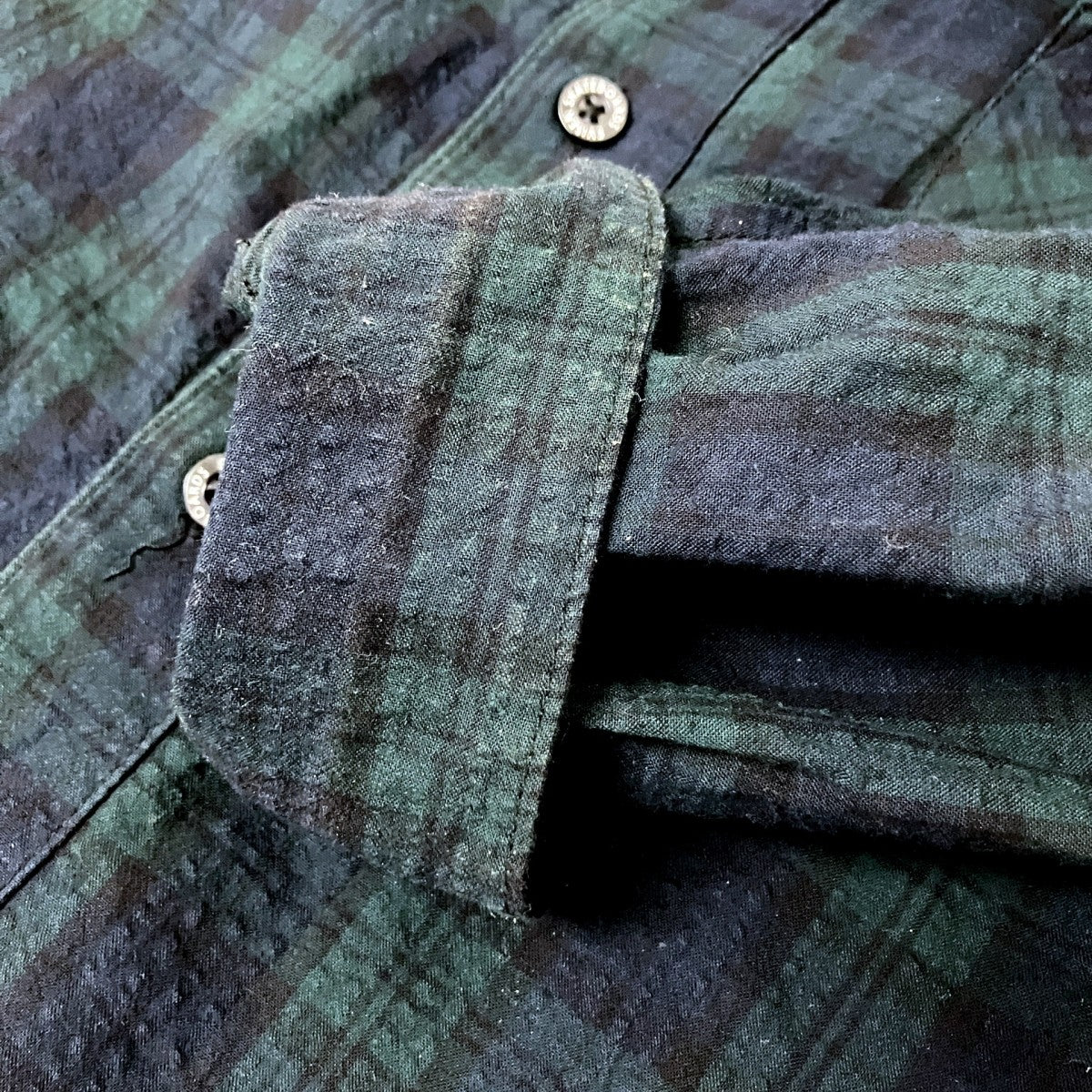 SEERSUCKER PLAID L／S SHIRTチェックシャツ24SS S01
